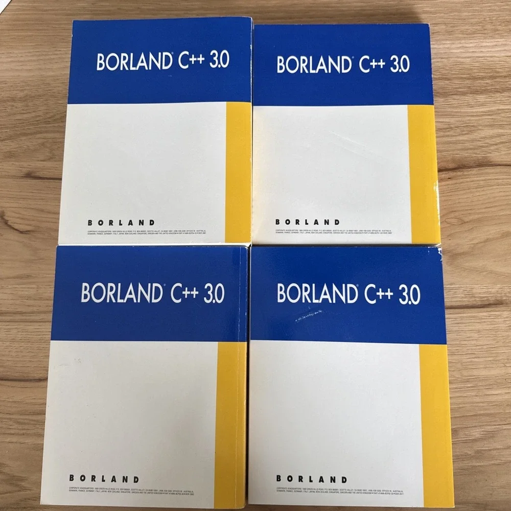 Lot Of 4 Borland C++ 3.0 User Guides Programmer's Library Reference Tools Guide